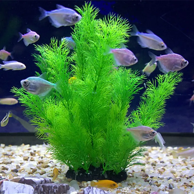 Aquarium Plant Seeds - Tanaman Dekorasi Akuarium Buatan Tanaman Plastik