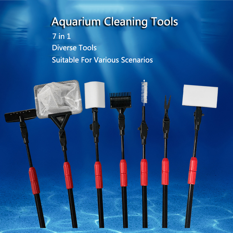 Planted Aquarium Cleaning Kit - 7in 1 Kit alat pembersih tangki