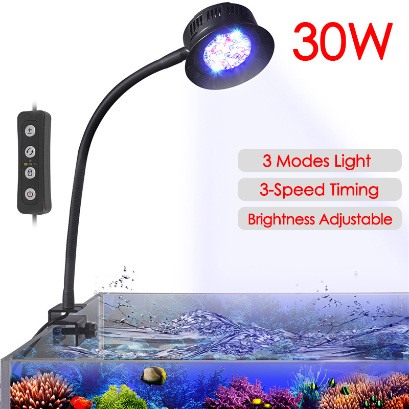 Aquarium Plant Grow Light - 30W Tangki Ikan Akuarium Air Laut