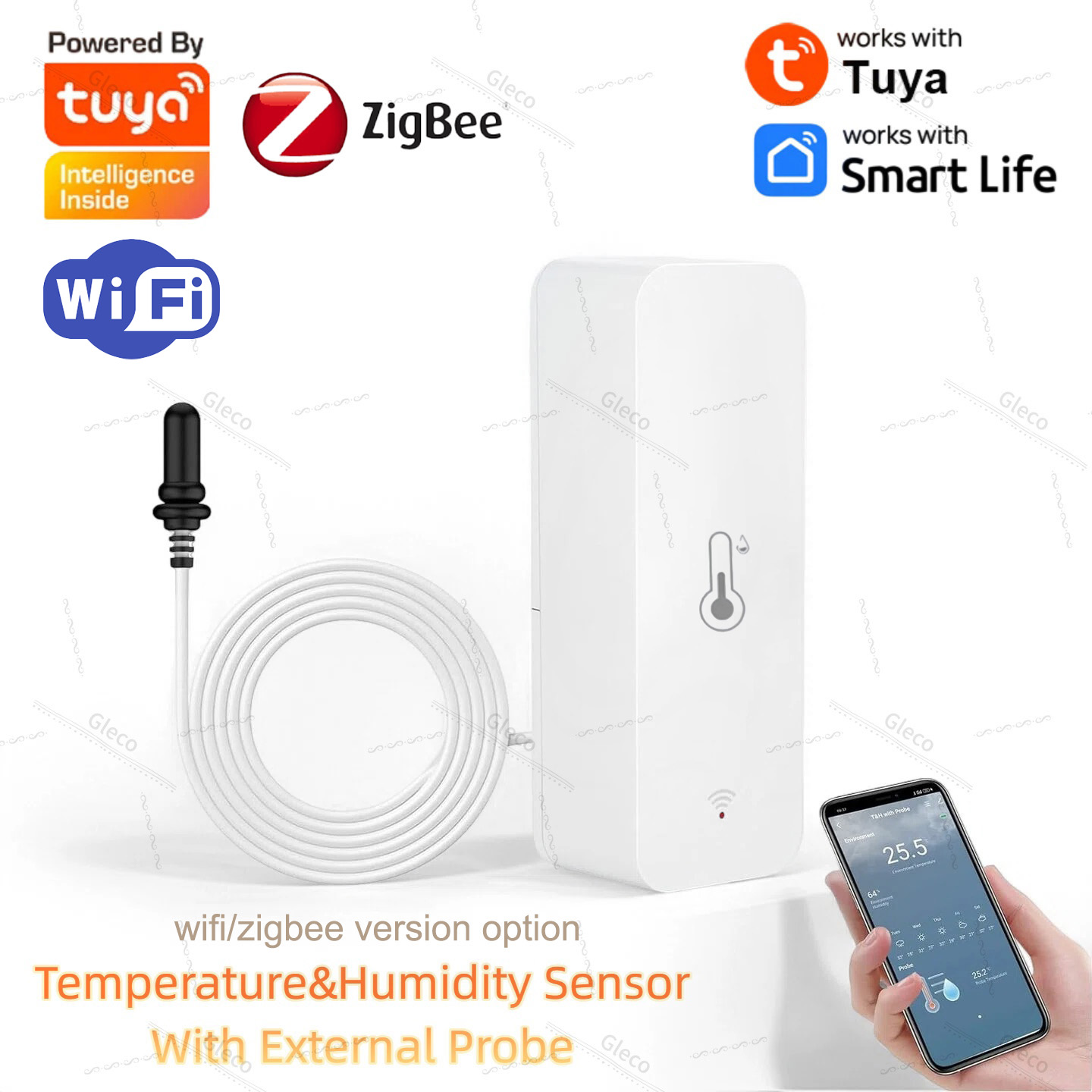 Aquarium Planted Plants - Sensor Suhu dan Kelembapan Tuya Wifi
