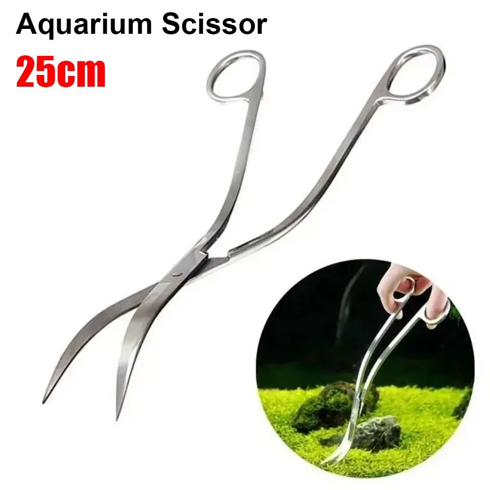 Aquarium Plant Grass - 1 Buah Gunting Akuarium Baja Tahan