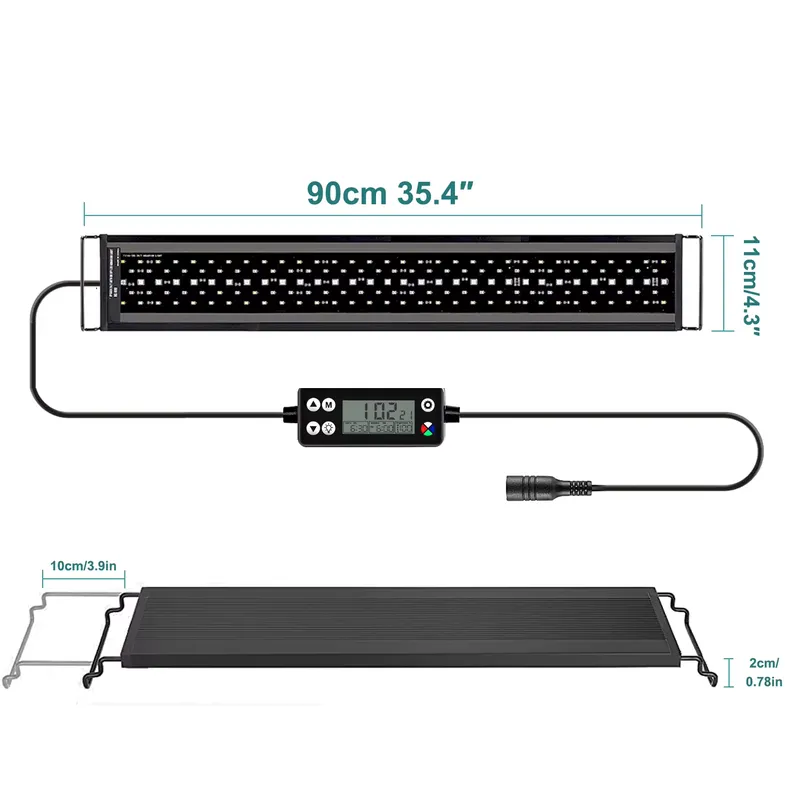 Aquarium Plant Light - Lampu LED Akuarium Spektrum Penuh SIROKA