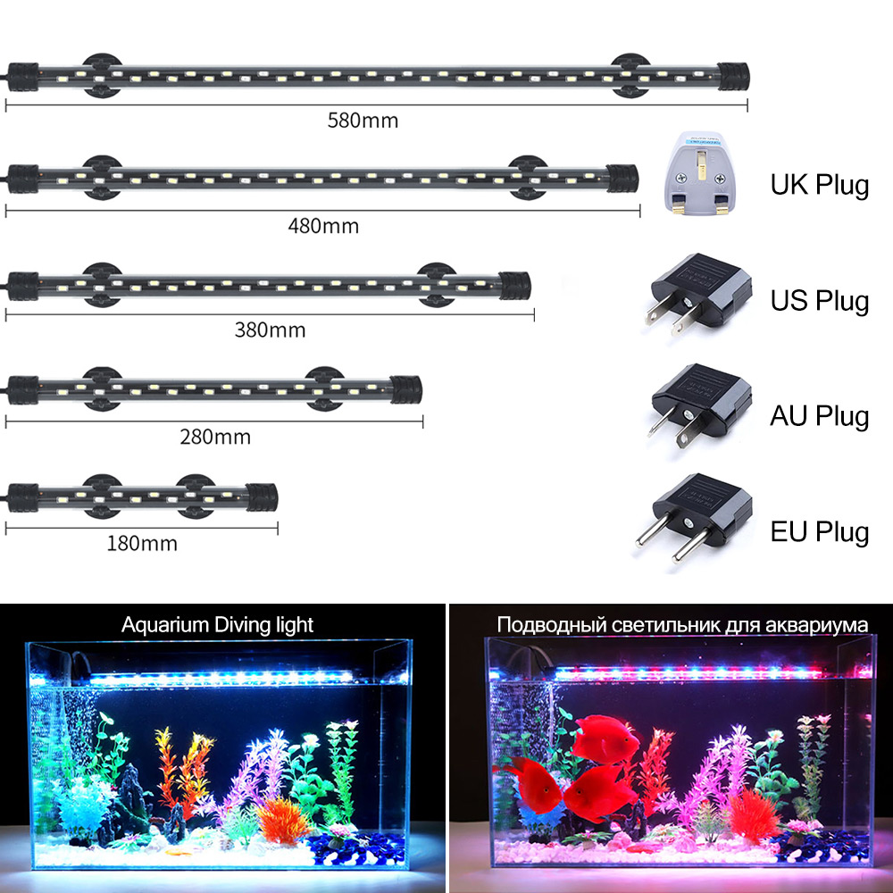 Aquarium Plant Grow Light - Lampu Akuarium LED 90-260V Lampu Klip