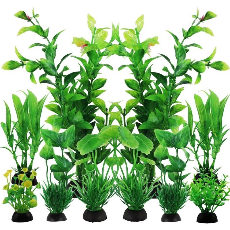Aquarium Plant Grass - 10/20 Buah Ornamen Tanaman Akuarium Buatan