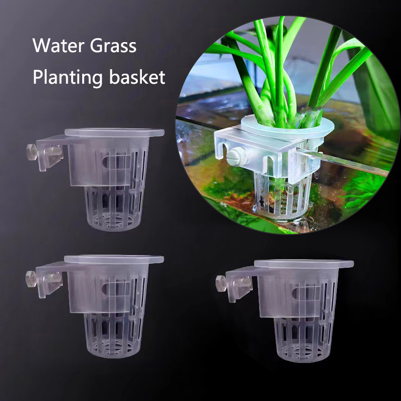 Aquarium Plant Live - Keranjang penanaman akuarium hidroponik pendukung tangki