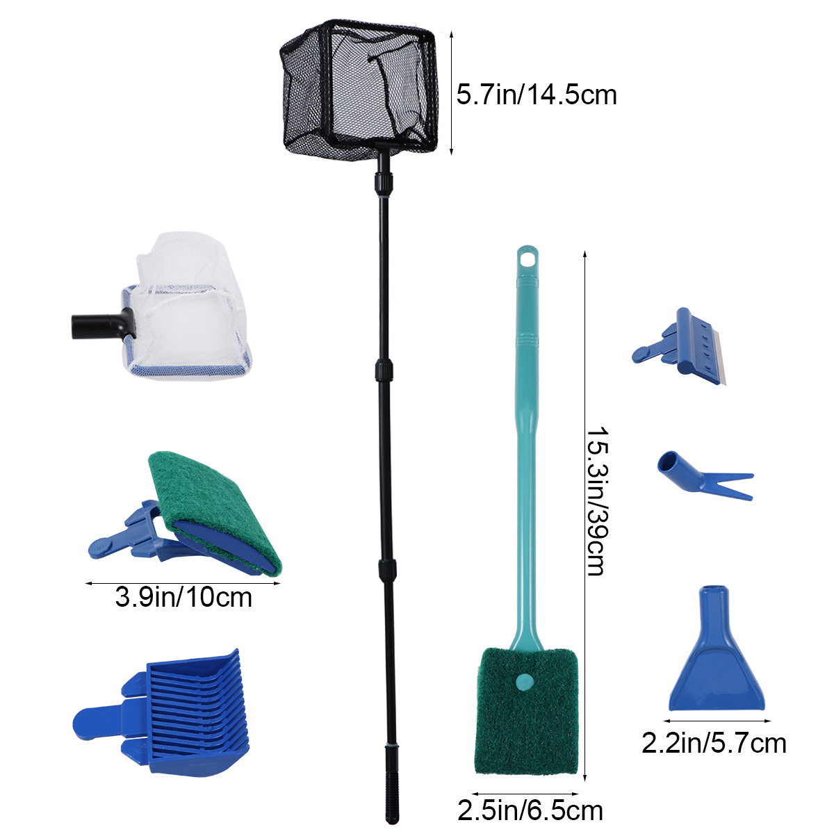 6 in 1 Kit Pembersih Akuarium: - Planted Aquarium Cleaning Kit ulasan dan harga