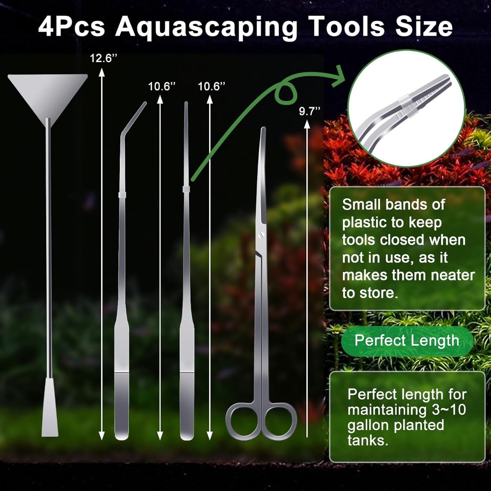 Peralatan Aquascaping Profesio - Planted Aquarium Cleaning Kit ulasan dan harga
