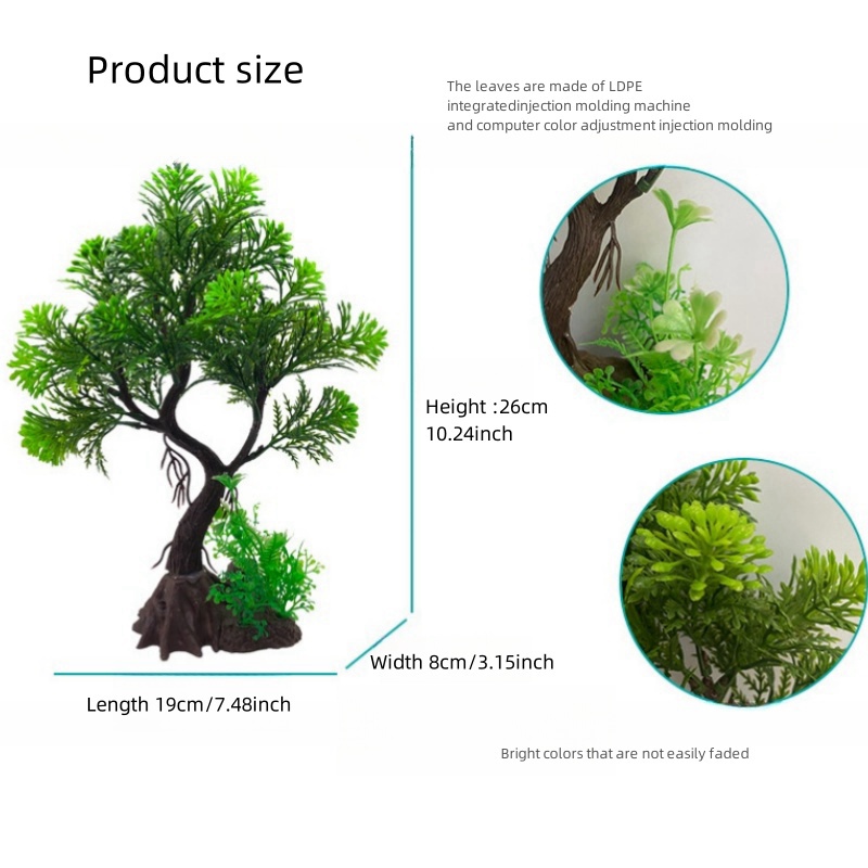 Dekorasi akuarium buatan DIY,  - Aquarium Planted Wood ulasan dan harga
