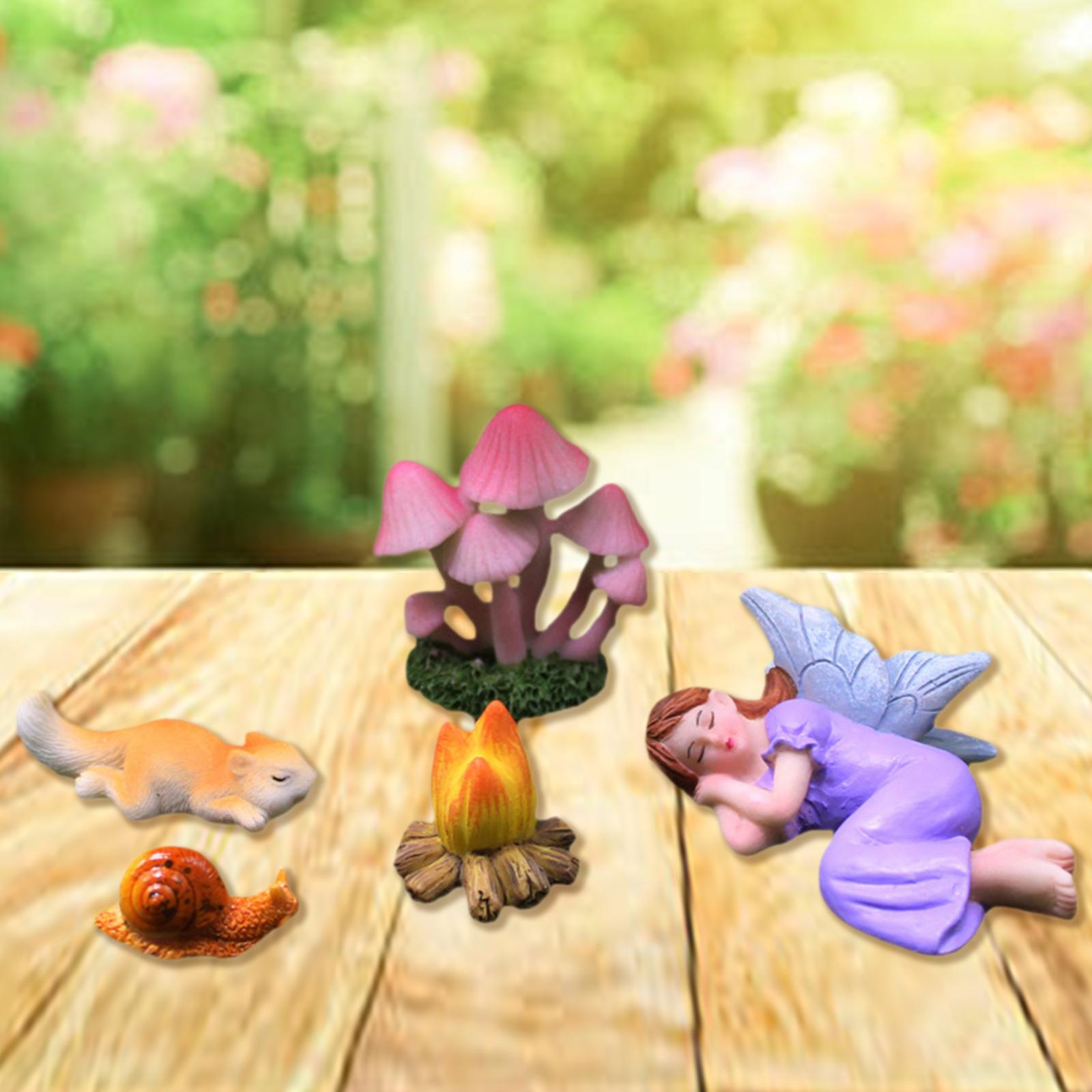 5 Buah Patung Miniatur Kecil u - Aquarium Plant In Pot ulasan dan harga