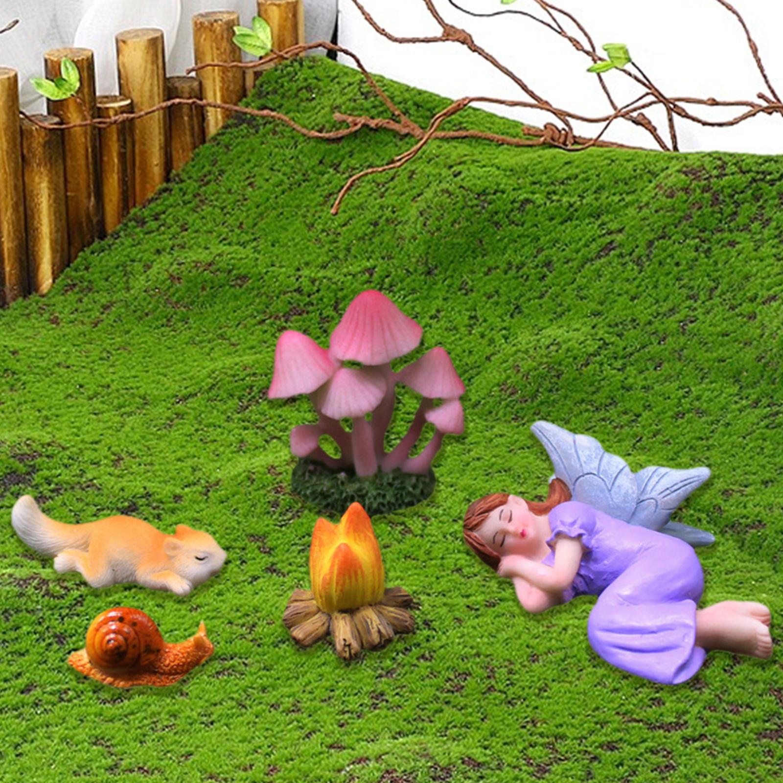 5 Buah Patung Miniatur Kecil u - Aquarium Plant In Pot ulasan dan harga
