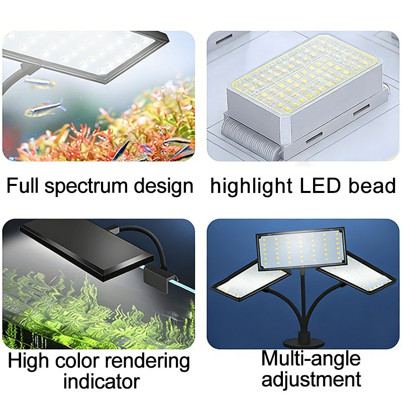 Lampu LED Spektrum Penuh untuk - Aquarium Plant Grow Light ulasan dan harga