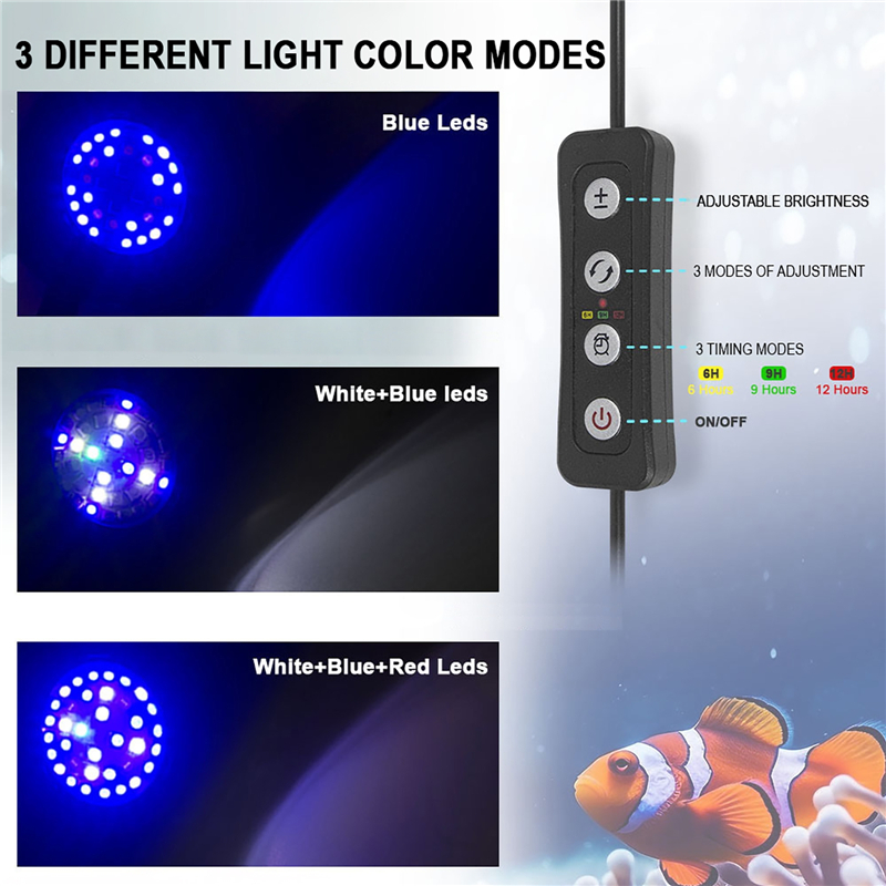 30W Tangki Ikan Akuarium Air L - Aquarium Plant Grow Light ulasan dan harga