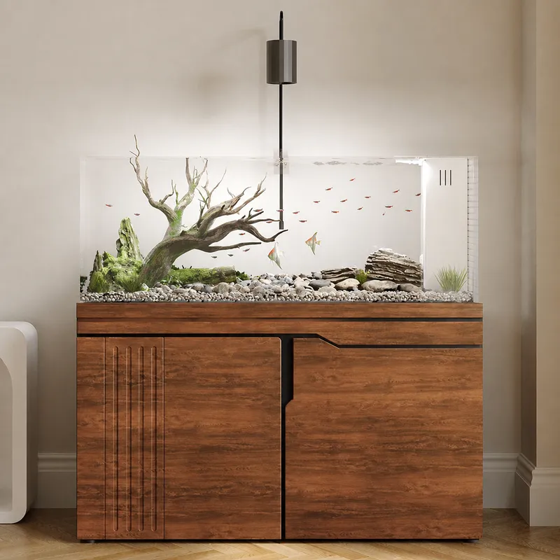 Akuarium Kaca Ultra Putih Besa - Aquarium Planted Wood ulasan dan harga