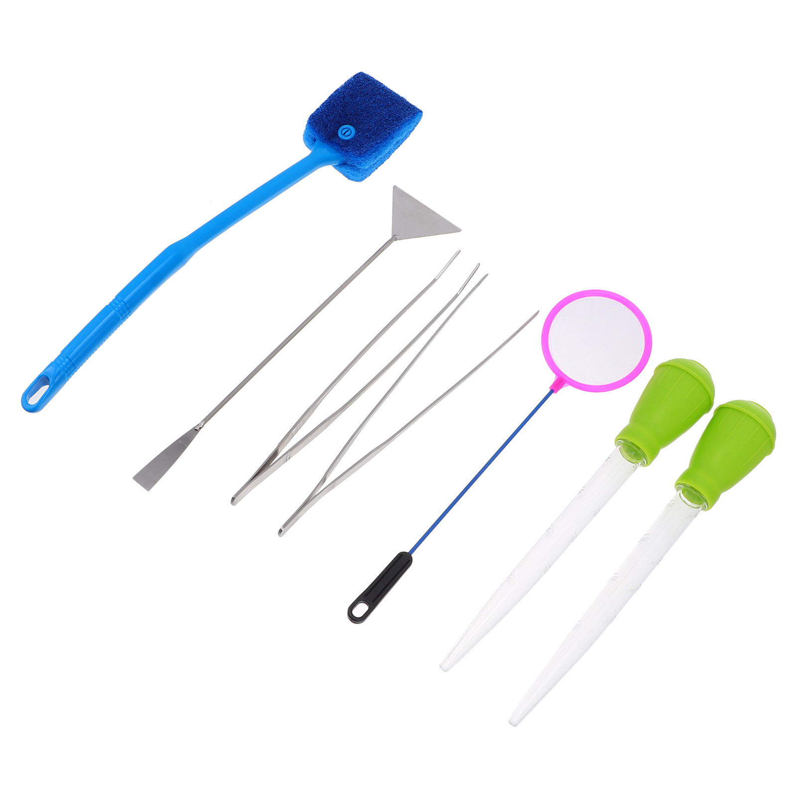 7Pcs Set Alat Akuarium Tangki  - Planted Aquarium Cleaning Kit ulasan dan harga