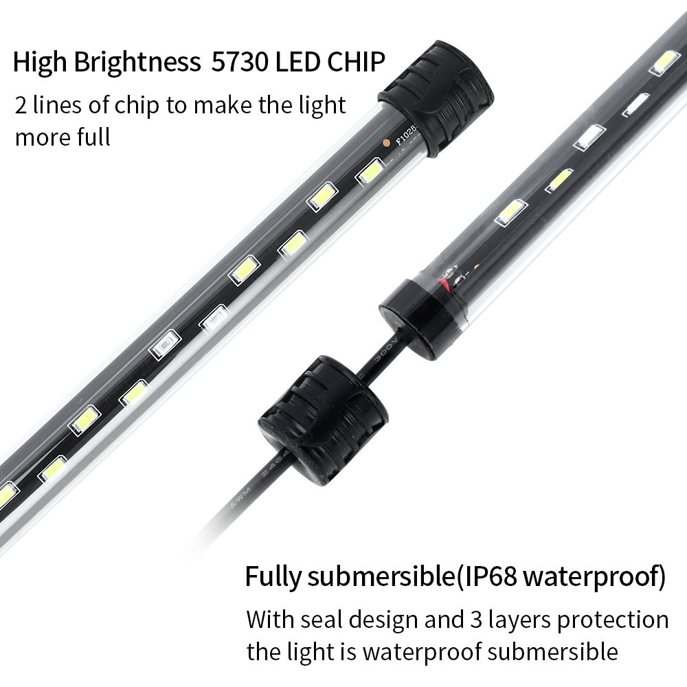 Lampu Akuarium LED 90-260V Lam - Aquarium Plant Grow Light ulasan dan harga