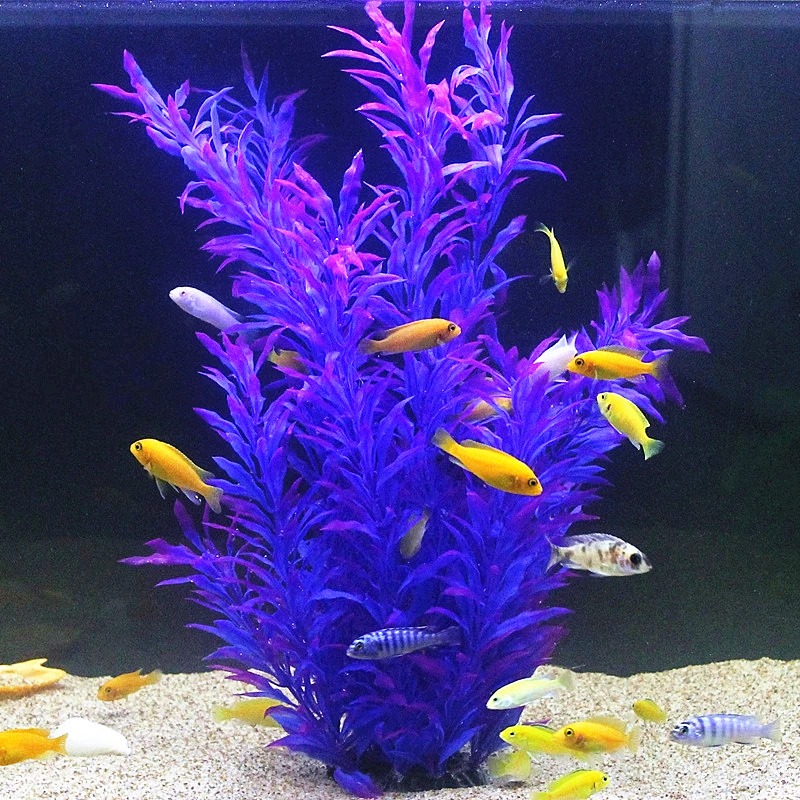 50CM Kolam Ikan Buatan Tanaman - Aquarium Plant Grass ulasan dan harga