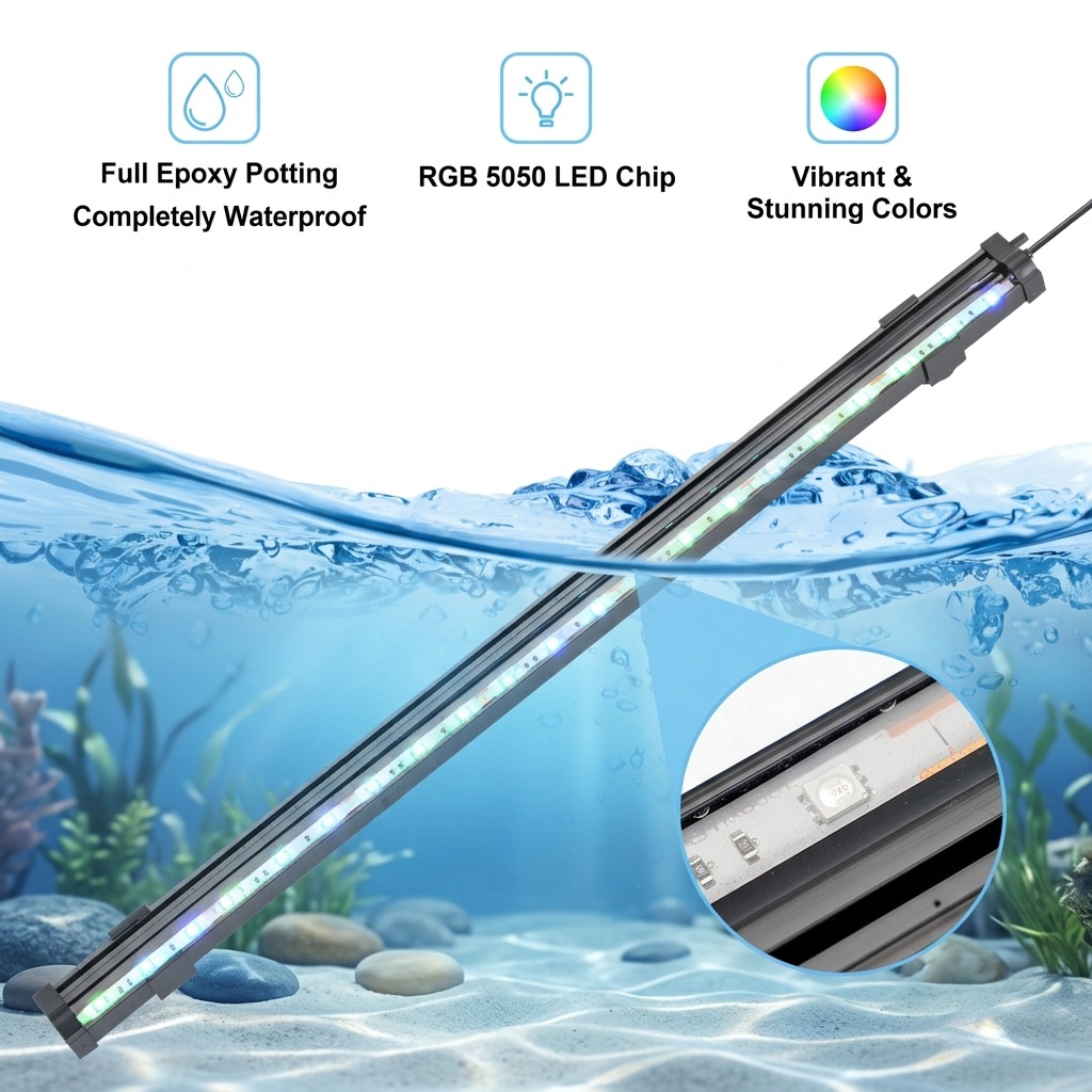 Lampu Gelembung Udara Akuarium - Aquarium Plant Grow Light ulasan dan harga
