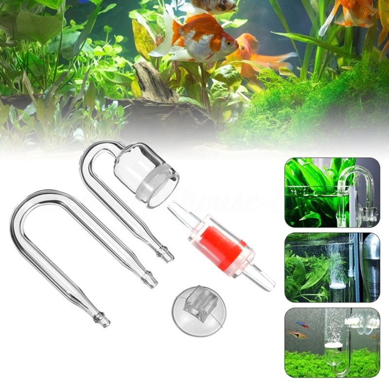 4 buah Set CO2 DIY Diffuser, u - Aquarium Plant Live ulasan dan harga